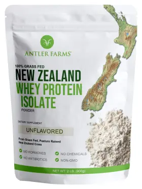 Qp-3adw-4de3 Antler Farms Whey Protein Isolate 100% Grass Fed 2 Lb Unflavored Cold Processed