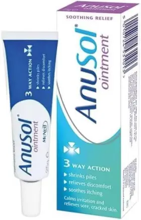 504107 Anusol Haemorrhoids Piles Treatment Ointment - 25g