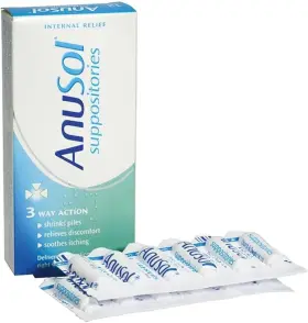Ba576 Anusol Gndie/ba576 Haemorrhoids Piles Treatment - 24 Suppositories Health And Beauty