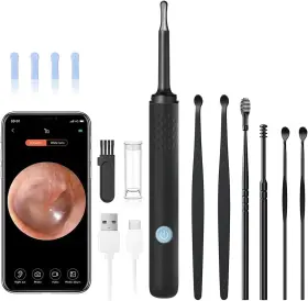 Anxilok-ear-remover-7pc Anxilok 143439988607 Wireless Otoscope Earwax Remover 1080p Hd Camera