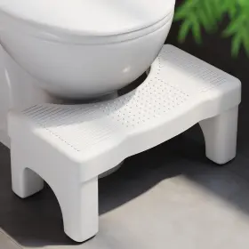 B0cc5rsy69 Aofure Premium Toilet Stool Squat For Adults Non-slip Squatting Poop 1 Pack White