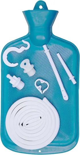 Aogslona 445056423466 Enema Bag Kit 2 Quart With 5ft Long Hose Multi-size Tips And Controll