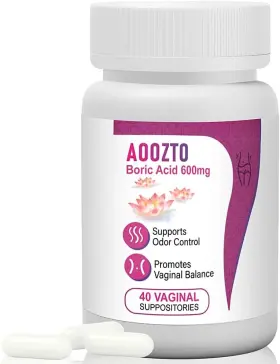 Aoozto 705598010409 Boric Acid Suppositories For Women Vaginal Suppository Healthy Ph