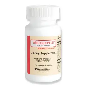 52083-352-60 Apetigen Appetite Stimulant Weight Gain Multivitamin Iron Zinc 60 Count Plus 52083-352-60 Apetigen Appetite Stimulant Weight Gain Multivitamin Iron Zinc 60 Count Plus