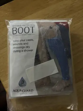 50017 Aquaguard Shower Protection Boot - 3 Boots Per Pack