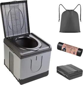 Arciton 680580009428 Pormytrip Portable Toilet Camping Foldable For Xx-large Gray