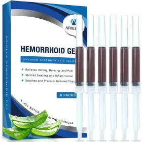 H9-8rst-nswq Ariella Hemorrhoid Treatment Suppository Gel Natural And Pack Of 6 White