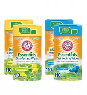 Arm & Hammer 805752356593 Cr Brands And Essentials Disinfecting Wipes 4-pack 110 Count