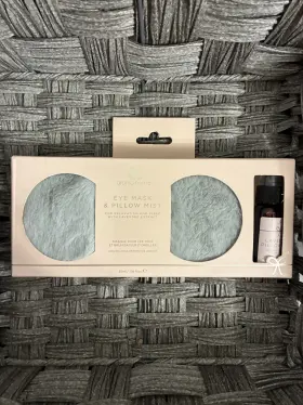 Aroma Home 064323344746 Eye Mask And Pillow Mist Lavender Grey Faux Fur