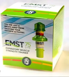 Aspire 798190166469 Aspire-emst 75 Lite Expiratory Muscle Strength Trainer For Copd Stroke Swimmer