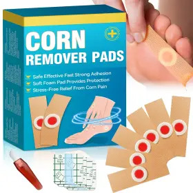 Jyt003 Astravox 24pcs Corn Removers For Toes Feet With Adhesive Pu Large Brown