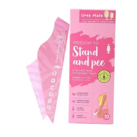 Asweir 750656062715 20pc Disposable Pee Funnel For Women Portable Female Urinal Large Pink
