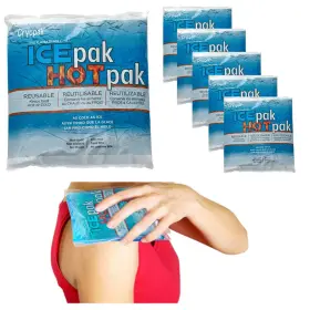 74017-6pc Atb 6 X Ice Bags Hot Packs Knee Neck Reusable Cold Relief Pain Headache Sport Injury