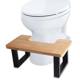 Atj-0001 Atjtysx Toilet Stool 6.5ftft Wooden With Metal Squatting Bathroom Poop S