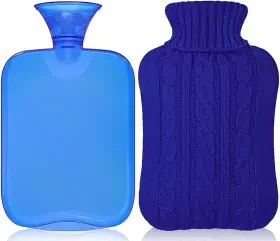 Bbb-044 Attmu Hot Water Bottle With Cover Knitted Transparent Bag 2 L
