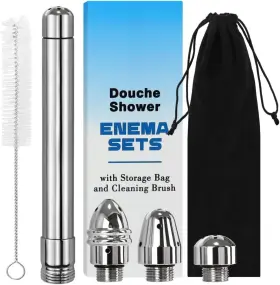 Audfa 744759215932 Shower Cleaner Enema Douche System Handheld Anal Attachments Kits Rinse