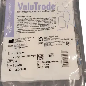 Cf4090 Axelgaard Valutrode Tens Ems Electrodes 1.5x3.5 Rectangle 4 Pack Pads
