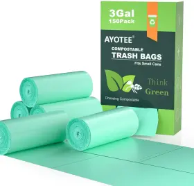 Ayotee-cp-15 Ayotee Small Compost Bags 3 Gallon 150 Packs Compostable Trash