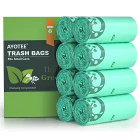 Mhay-1.2200p Ayotee 200 Count 1.2 Gallon Small Biodegradable 1 Pack Of Green