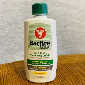 Bactine 365197811144 Max Pain Relief Cleansng Liq 4oz