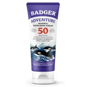Badger 634084471564 Reef Safe Mineral Sunscreen Spf 50 98% Organic With Zinc Oxide Non Tox