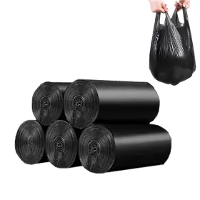 Baiyeuso 785601650143 100 Count 4 Gallon Small Black Trash Pack Of 1