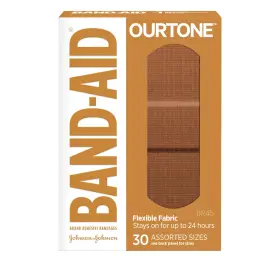 Jo958500 Band-aid Adhesive Bandages 30 Count Br45 Brand Ourtone Flexible Protection Care