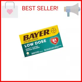 Bayer 312843536401 Aspirin Regimen 81mg Enteric Coated Tablets Pain Reliever/fever Reducer