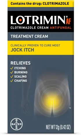Bayer Healthcare Llc 313022577505 Lotrimin Af Jock Itch Antifungal And Athletes Foot Cream 0.42 Ounc