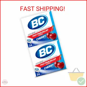 Bc 042037104917 Powder Pain Reliever Cherry Flavor Aspirin Dissolve Packs 24 Count P