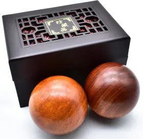 6534590 Bcqli 2 Inches Baoding Balls Chinese Health Exercise Stress Rosewood
