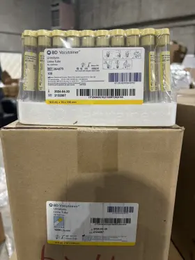 364979 Bd Gold Tube Plastic Urine Collection Strl 10ml 1000/pk 1 Case