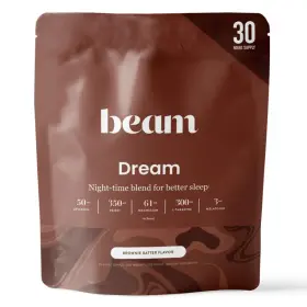Mix-dbbt30b2 Beam Sleep Powder Aid Melatonin Magnesium L Theanine Reishi Brownie Batter Dream