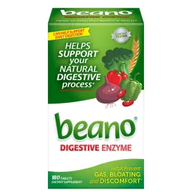 Beano 042037001094 Food Enzyme Tablets Ultra 800 180 Count Pack