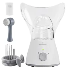 Bel-bl408 Bella Ciao 11-piece Facial Steamer Set Portable Face For Pink/white