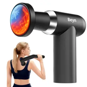 Xy-18 Beyn Massage Gun Detachable Handle 6 Heads Lcd Display Cold Fascia Extended