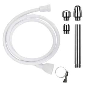 Bidouche 391546780019 Faucet And Shower Enema Kit With 3 Nozzles Hose Douching Unisex Bathroom Ac