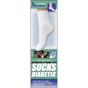 10-86000-lg-2 Bilt-rite Mutual Lite Crew Comfort System White Unisex 2 Pack