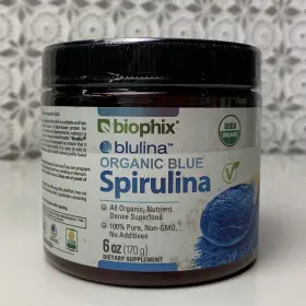 Biophix 849440006490 Sealed Blulina Organic Blue Spirulina Powder 6 Oz 170 G Best By 06/2026