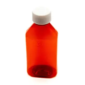 Ob4200 Biorx Laboratories Pharmacy Oval Bottle Amber 4 Oz With Cr Caps Included Qty. 100 - Prescripti