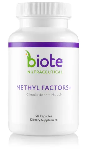 00867 Biote 93749 Methyl Factors Circulation Mood 90 Capsules Nutraceuticals