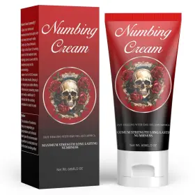 N01-red Blackcaves Numbing Cream Maximum Strength Long Topical Skin Large Dark Taupe