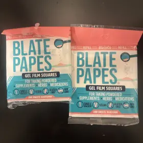 Bp-002rf Blate X2 Edible Film Squares 200 Count Gel Films For Taking Herbs And Supplements