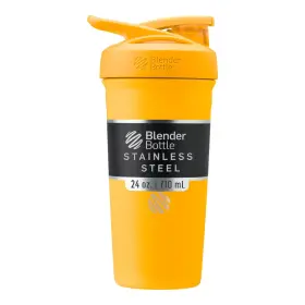 Blenderbottle C05405 Shaker Bottle 24 Ounce Insulated Stainless Steel Wire Whisk Mango