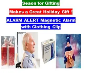 Global-115400 Blue Jay Alarm Alert Magnetic With Clothing Clip Excellent Fall Prevention Solution