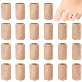 Kz-blulu-6398 Blulu 24 Pieces Toe Tubes 0.98 Inches Cushion Tube Small Size Skin Color