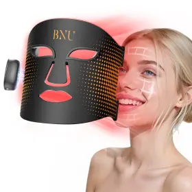 Bnu 2458 Wireless Red Light Therapy Mask 4 Modes 400 Led Beads 850nm Face Dual Remote