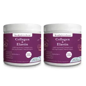 144-v1-1022 Body Kitchen Collagen Elastin Peptides 250mg Pure Marine Powder 2 Pack France