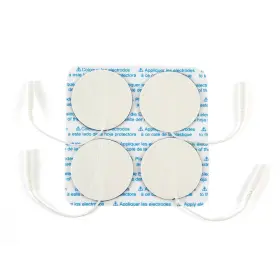 Npp617 Bodymed 2 Inch Round White Foam Carbon Electrodes Package Of 40