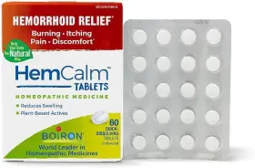 2205904 Boiron Hemcalm Hemorrhoid Relief Tablets For Itchy 60 Count Pack Of 1